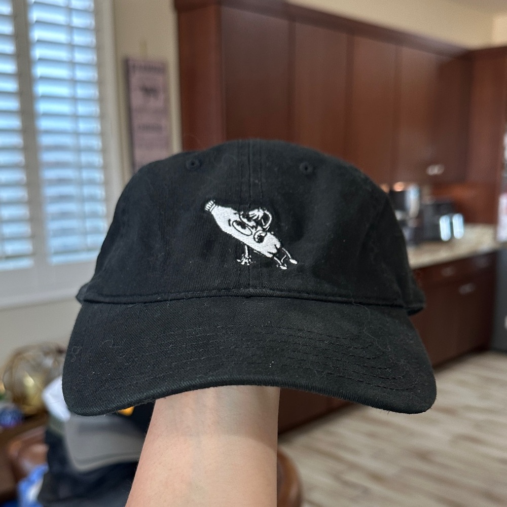 Black Embroidered Men's Hat